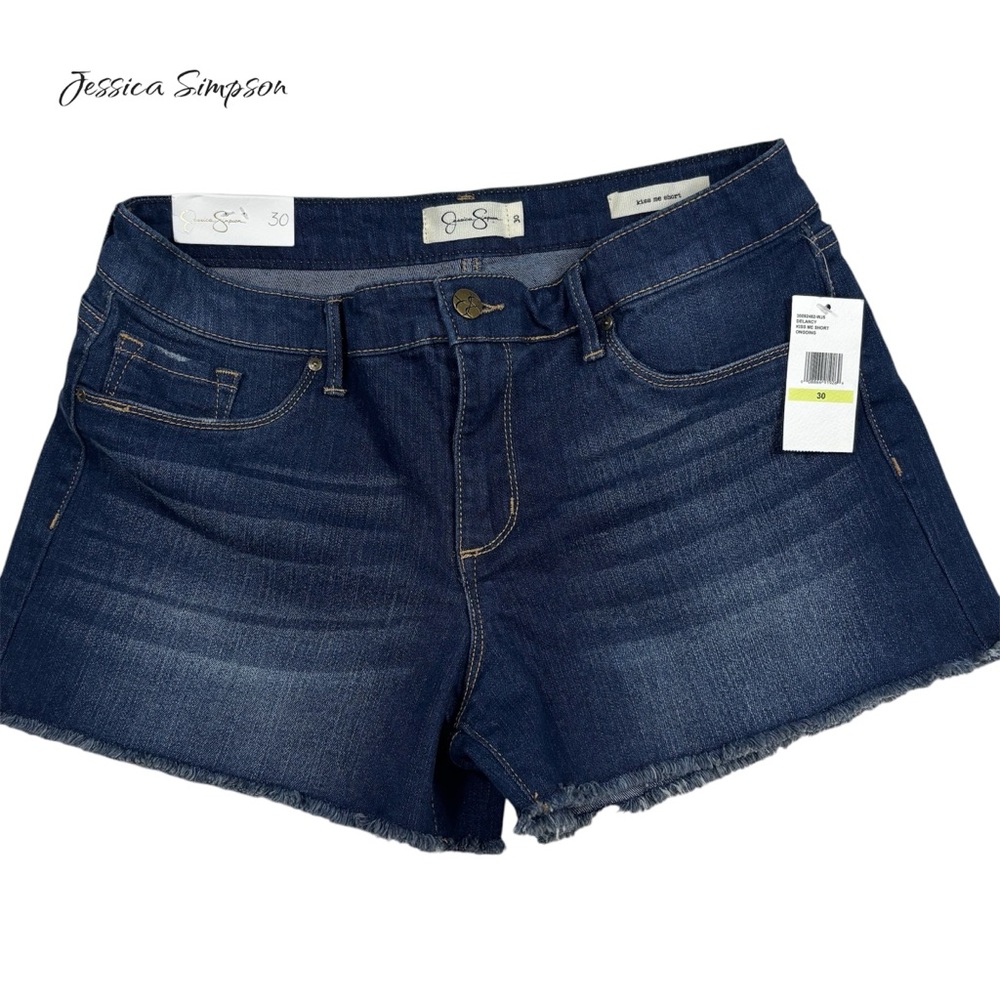 Jessica Simpson - Kiss 💋 Me Shorts Dark Blue Denim Jean